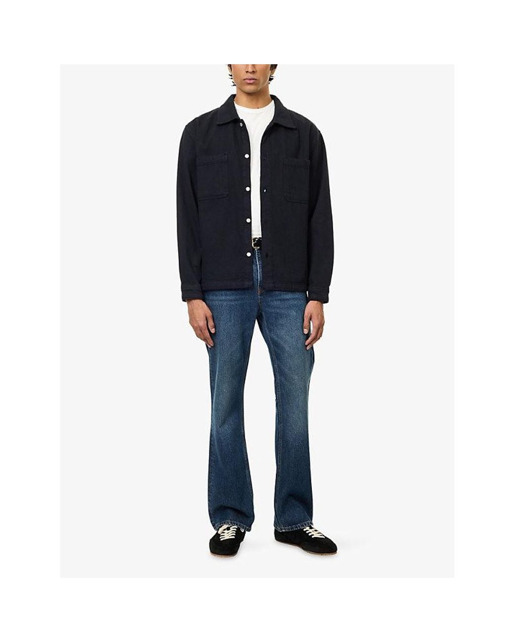 FRAME Blue The Bootcut 5-Pocket Denim Jeans for men