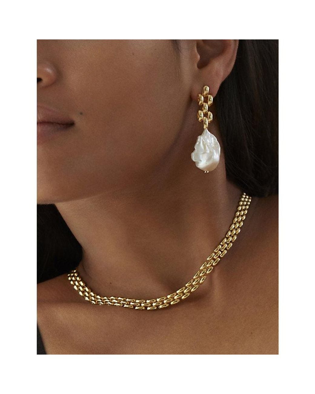 Monica Vinader Metallic Heirloom 18Ct-Plated Vermeil Sterling- Chain Necklace