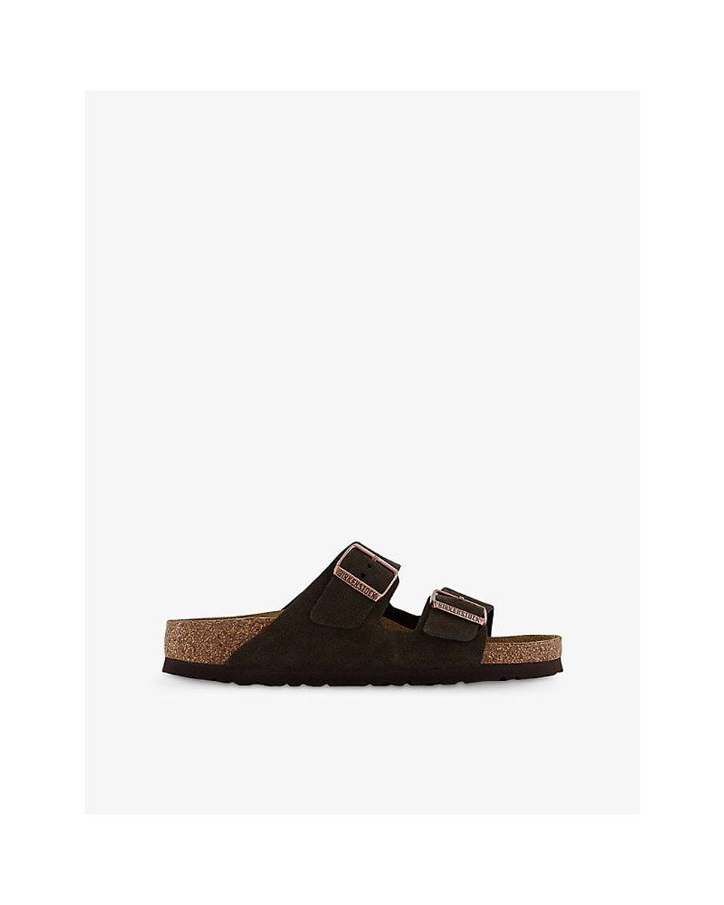 Birkenstock Brown Arizona Double-Strap Leather Sandals