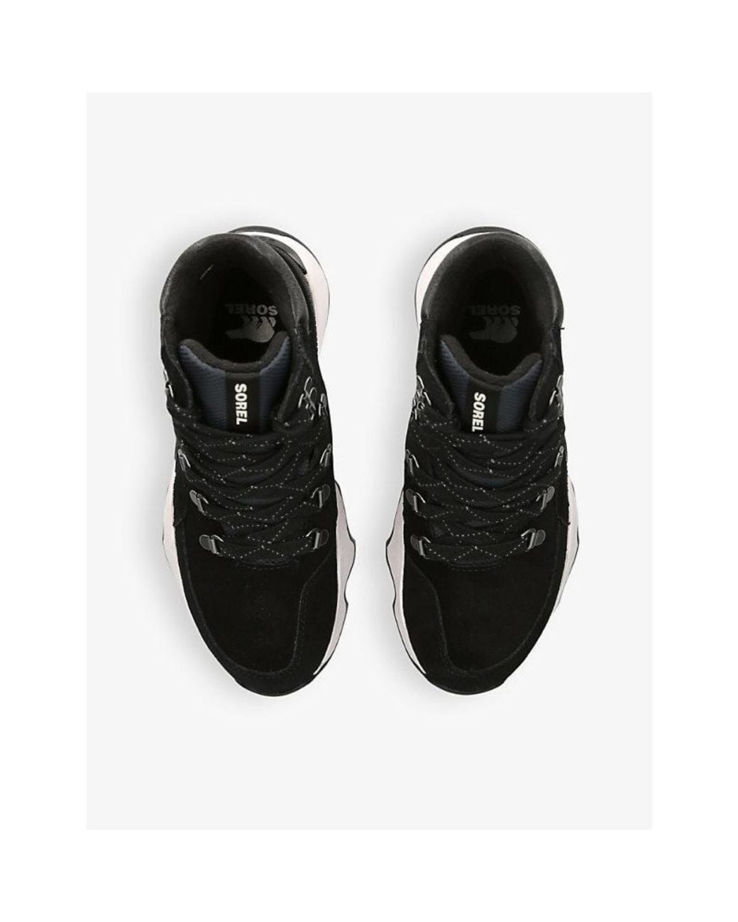 Sorel Black Kinetic Impact Conquest Suede High-Top Trainers