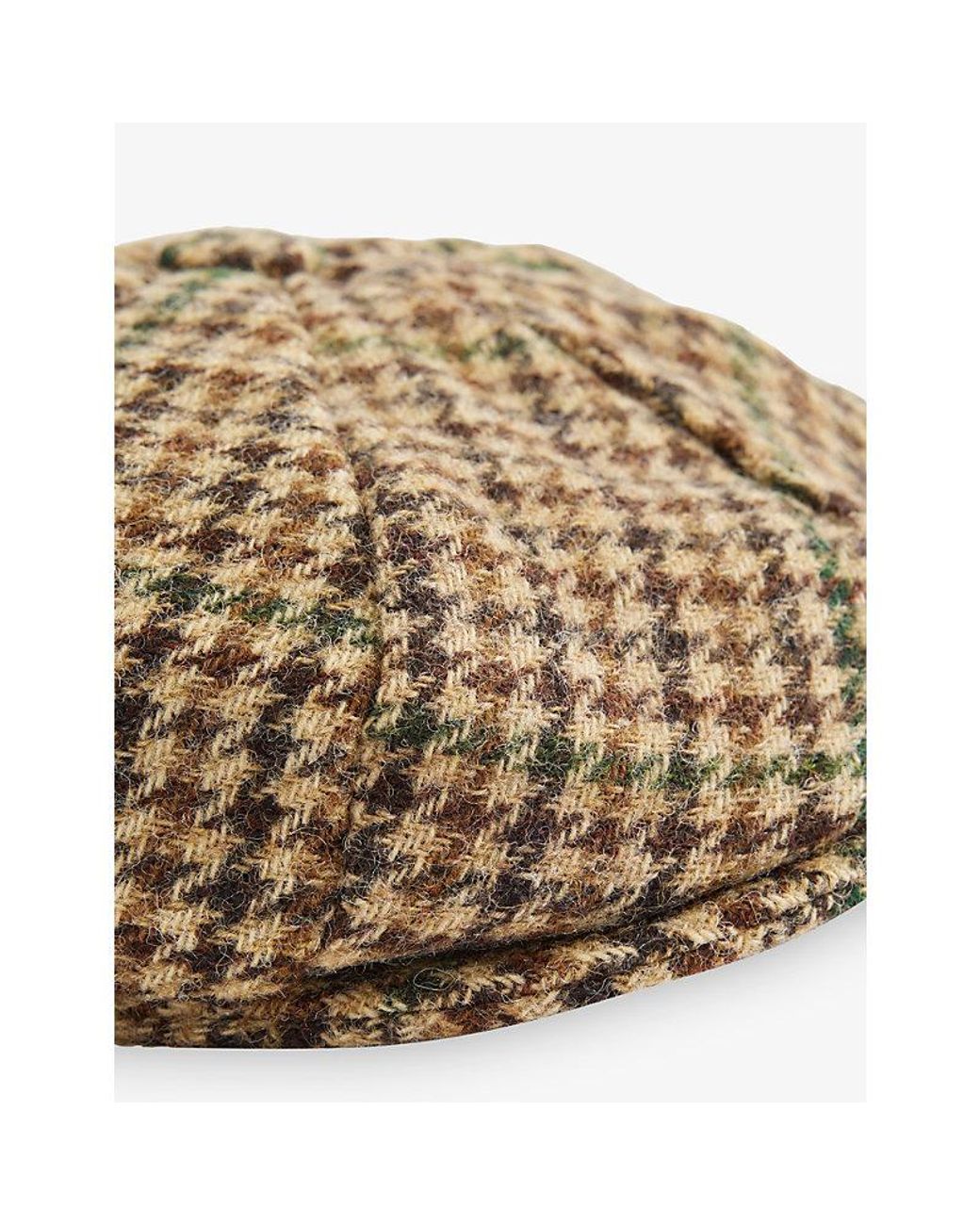 Dents Natural Blagdon Checked Wool Cap for men