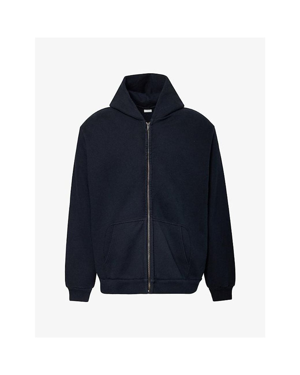 A.PRESSE Blue Vintage Cotton Hoody for men