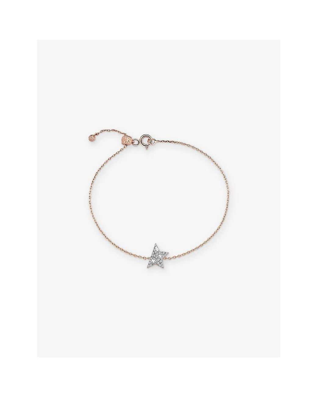 Kismet by Milka White Maxi Comet 0.04Ct Baguette-Diamond And 0.08Ct Diamond Chain Bracelet