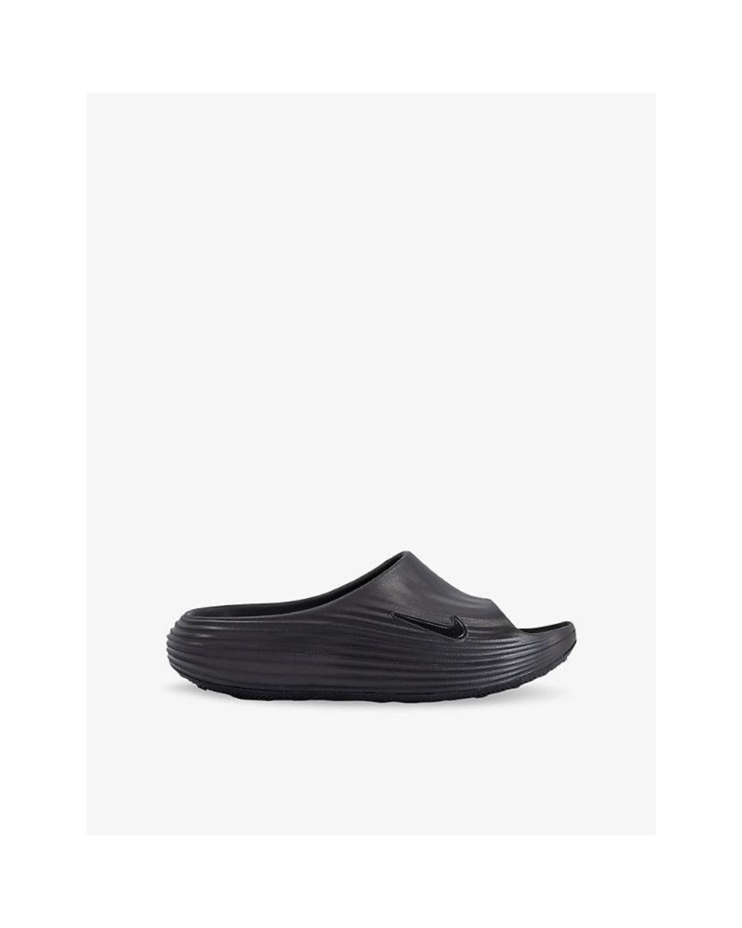 Nike Blue React Rejuven8 Rubber Slides for men