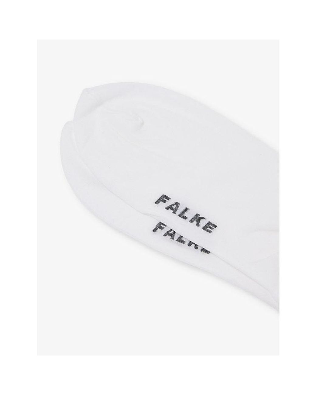 Falke White Fine Softness Stretch Woven-Blend Socks