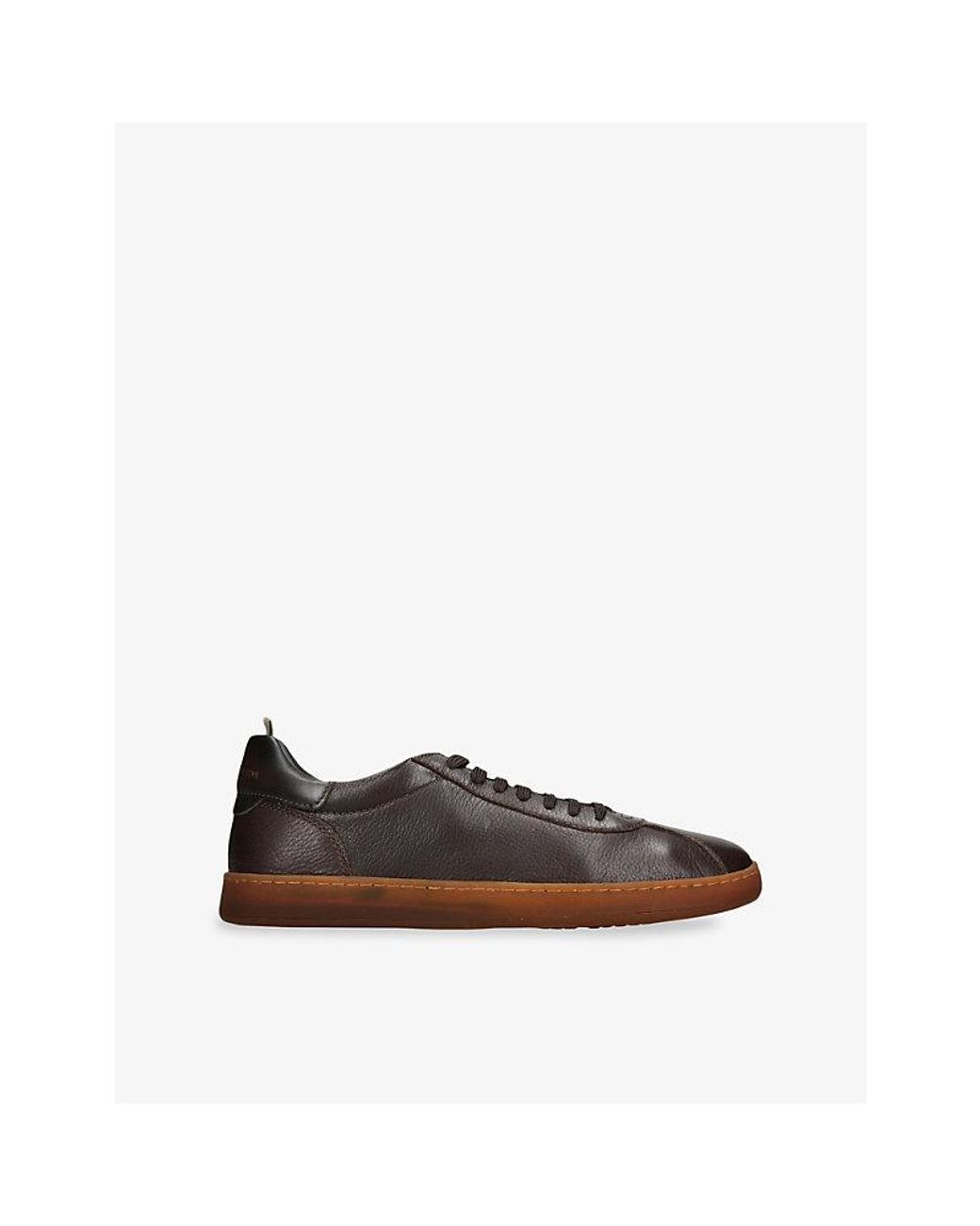 Officine Creative Brown Halo Leather Trainers for men