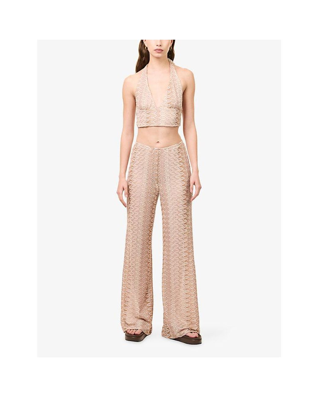 Cheap Monday Natural Toulon Halterneck Knitted Top