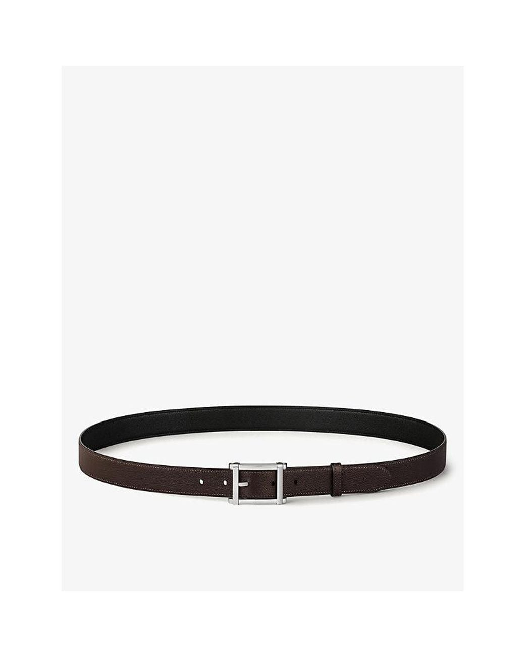 Cartier Black Tank Chinoise Reversible Leather Belt for men