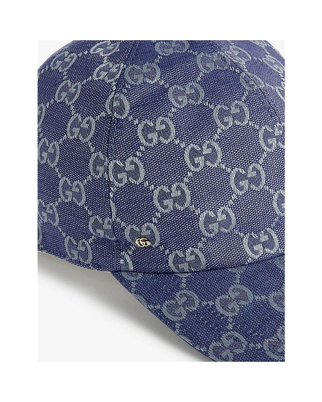 Louis Vuitton Monogram Jacquard Denim Cap, Blue, M