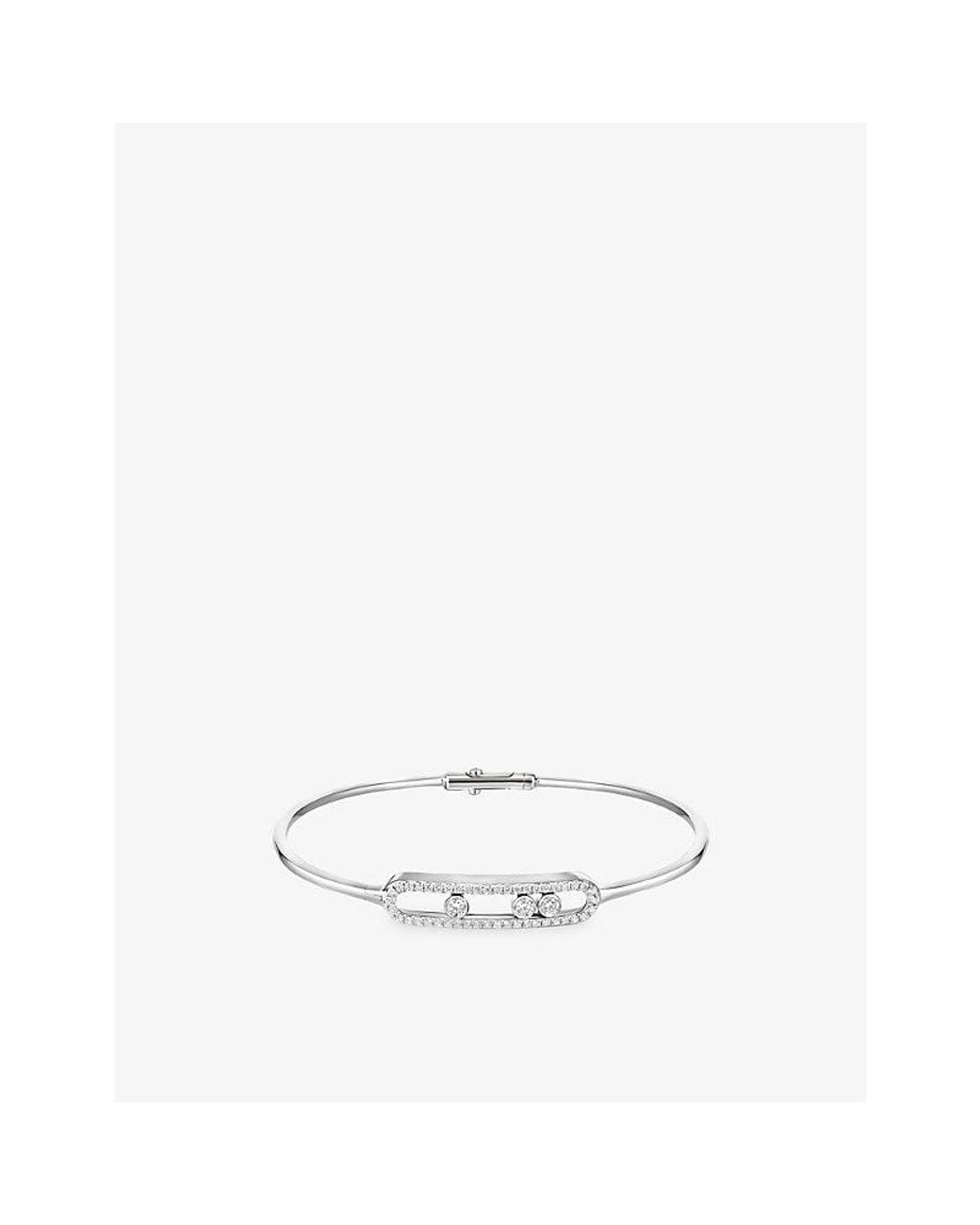 Messika White Move Classique 18Ct And 0.56Ct Diamond Bangle