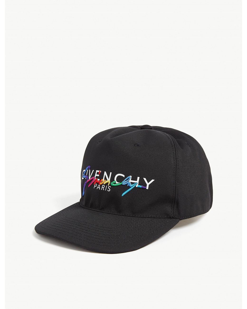 Givenchy Rainbow Logo Nylon Baseball Cap in Black for Men Lyst UK - Main Image