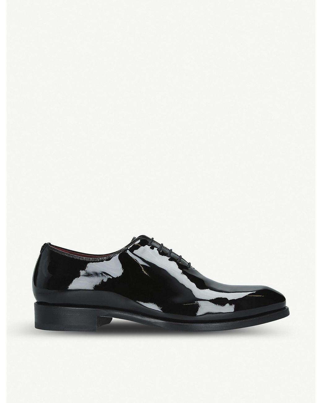 Magnanni Wholecut Patent Leather Oxford Shoes in Black for Men | Lyst