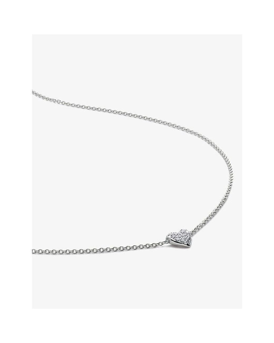 Monica Vinader Natural Heart Sterling- And 2.4Ct Lab-Grown Diamond Pendant Necklace