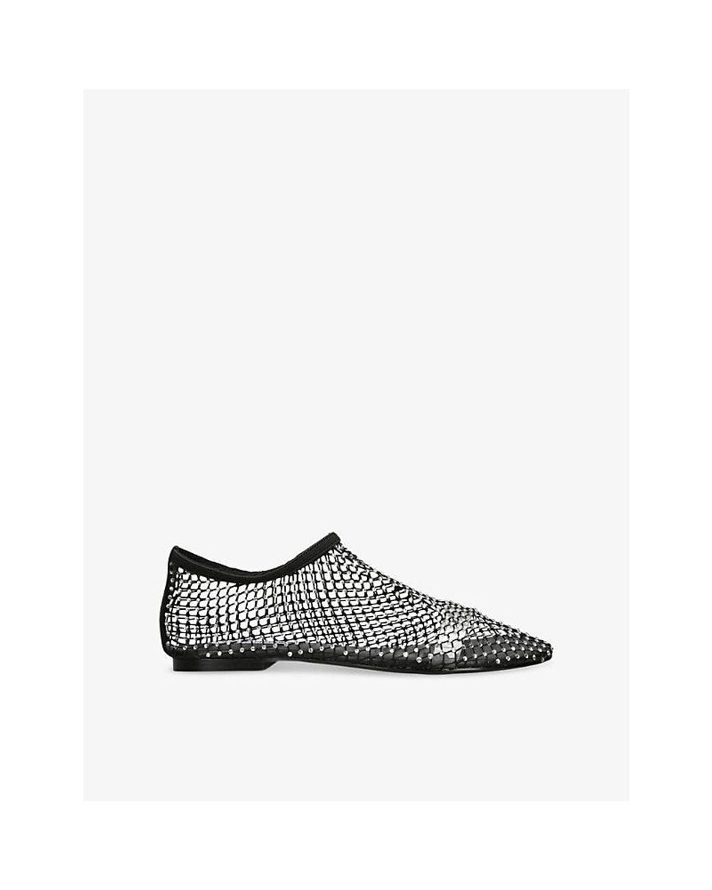 Steve Madden Black Mino Mesh Flats