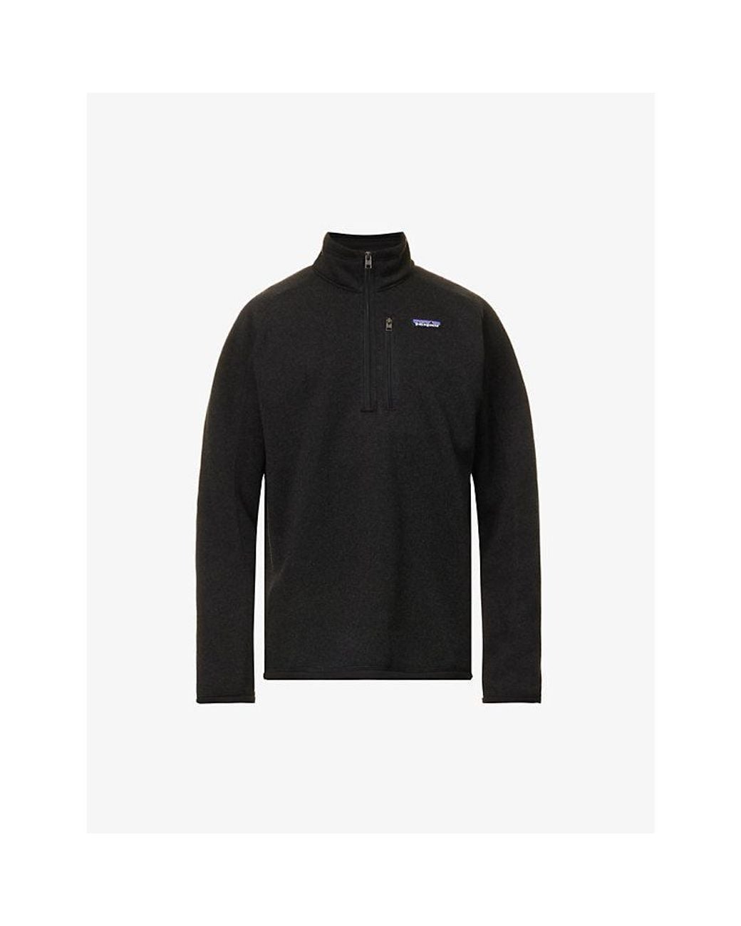 Patagonia Black Better Quarter-Zip Woven Sweatshirt for men