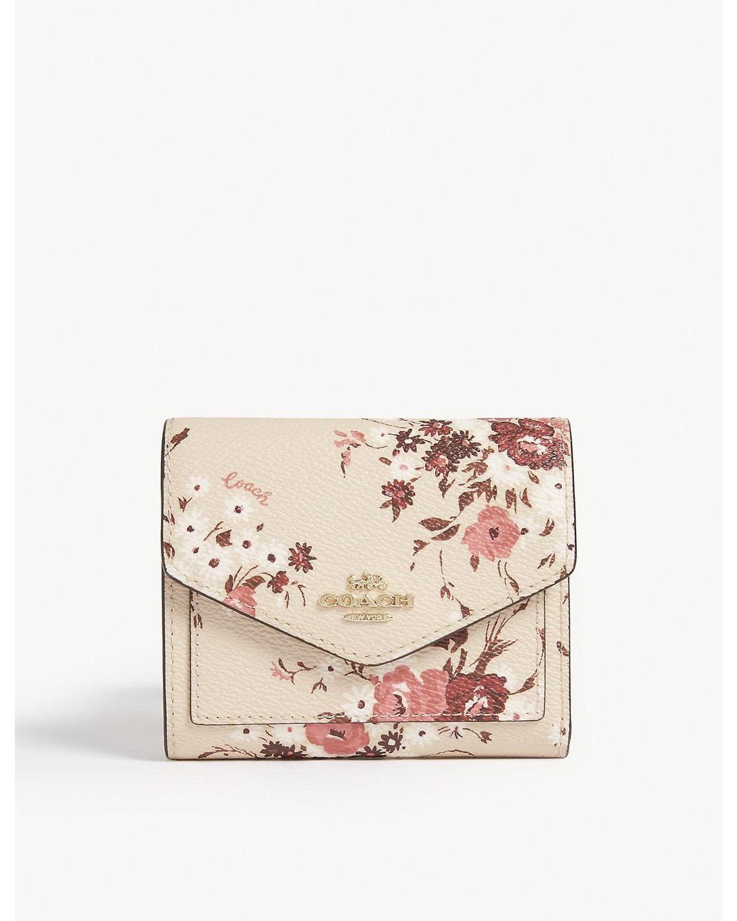 COACH Floral Purse in Pink | Lyst