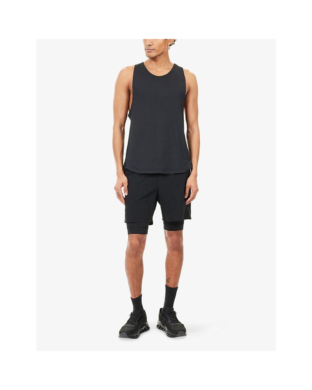 lululemon athletica Blue License To Train Stretch-Woven Tank Top for men