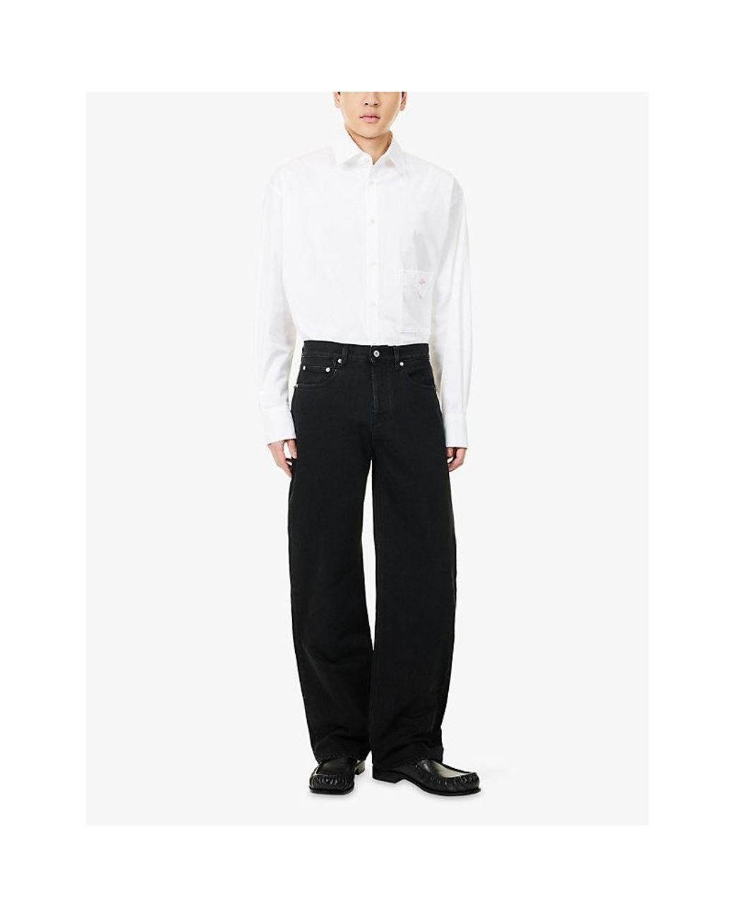 Jacquemus Black Le De-Nimes Straight-Leg Denim Jeans for men