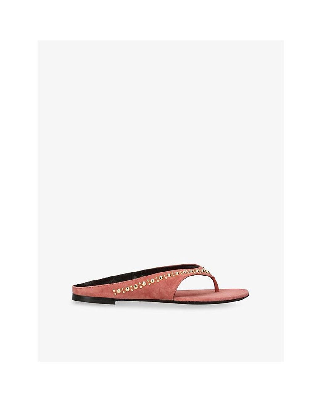 Herbert Levine Pink Sun Kissed Suede Sandals