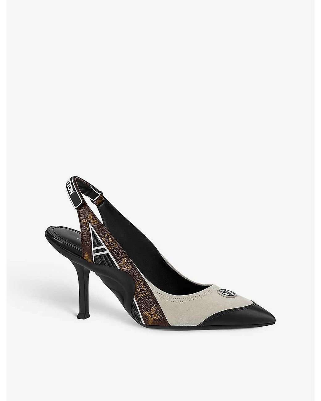 Louis vuitton logo heels sale