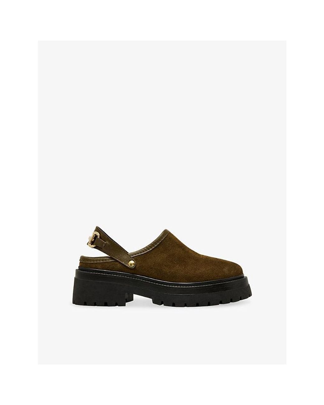 Steve Madden Green Erba Suede Mules