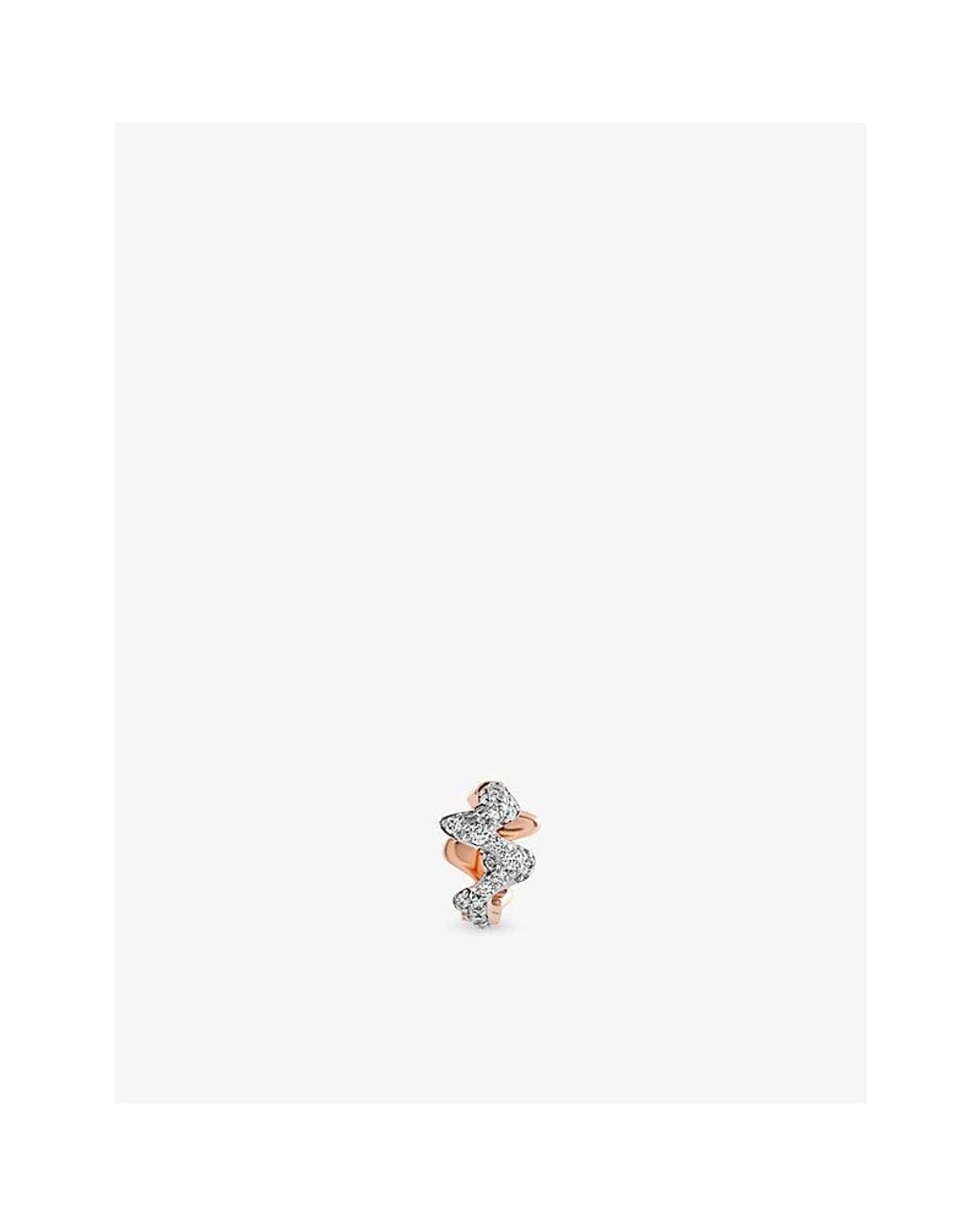 Kismet by Milka White Moss 0.11Ct Diamond Huggie