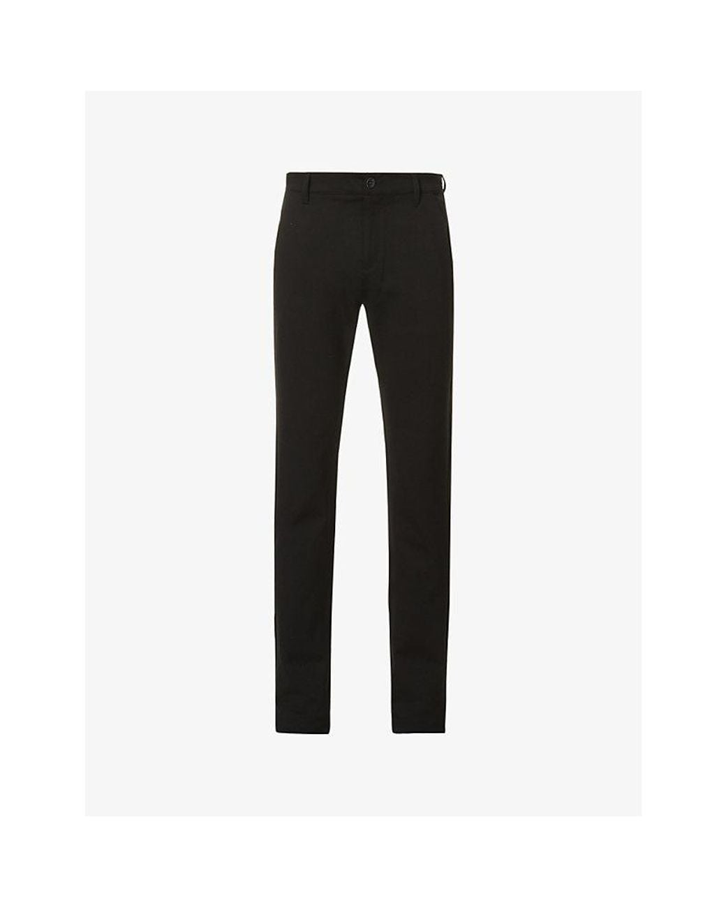 PAIGE Black Stafford Slim-fit Tapered-leg Stretch-woven Trousers for men