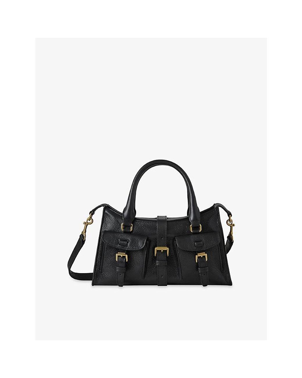 Mulberry Black Small Roxanne Leather Top-Handle Bag