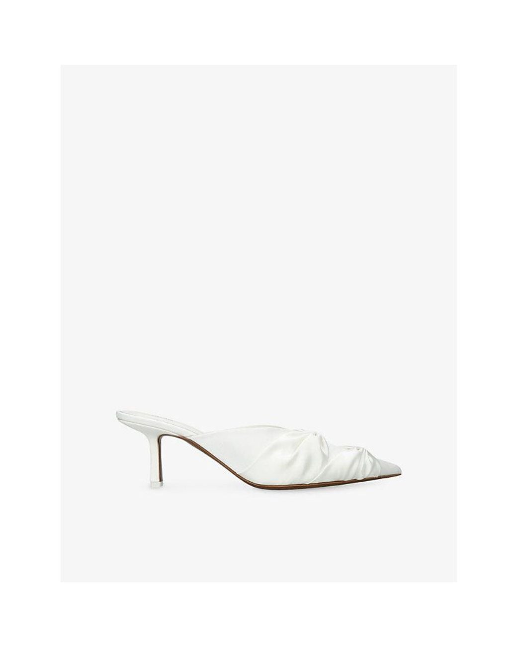 Neous White Geminga Satin Mules