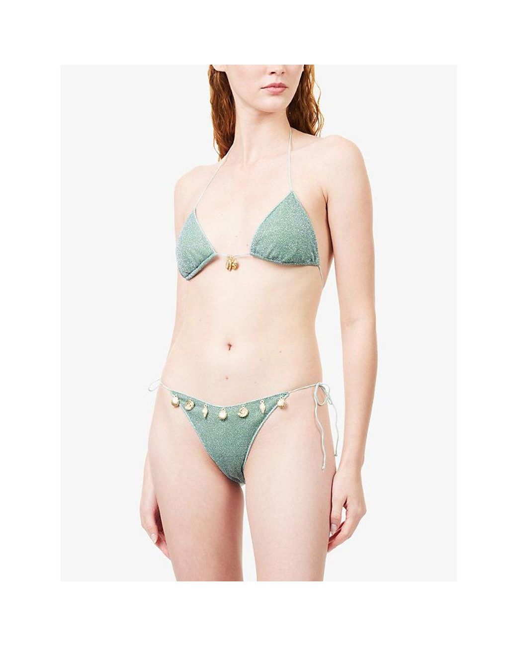Oseree Green Lumiere Charm Bikini Set