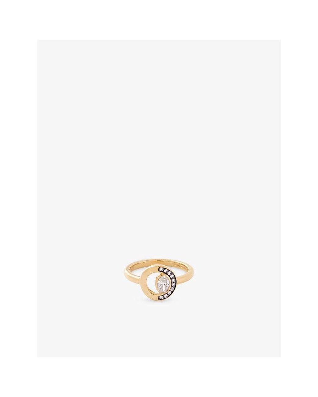 La Maison Du Couturier Metallic Skydiamond Crescent 18Ct And 0.34Ct Lab-Grown Diamond Ring