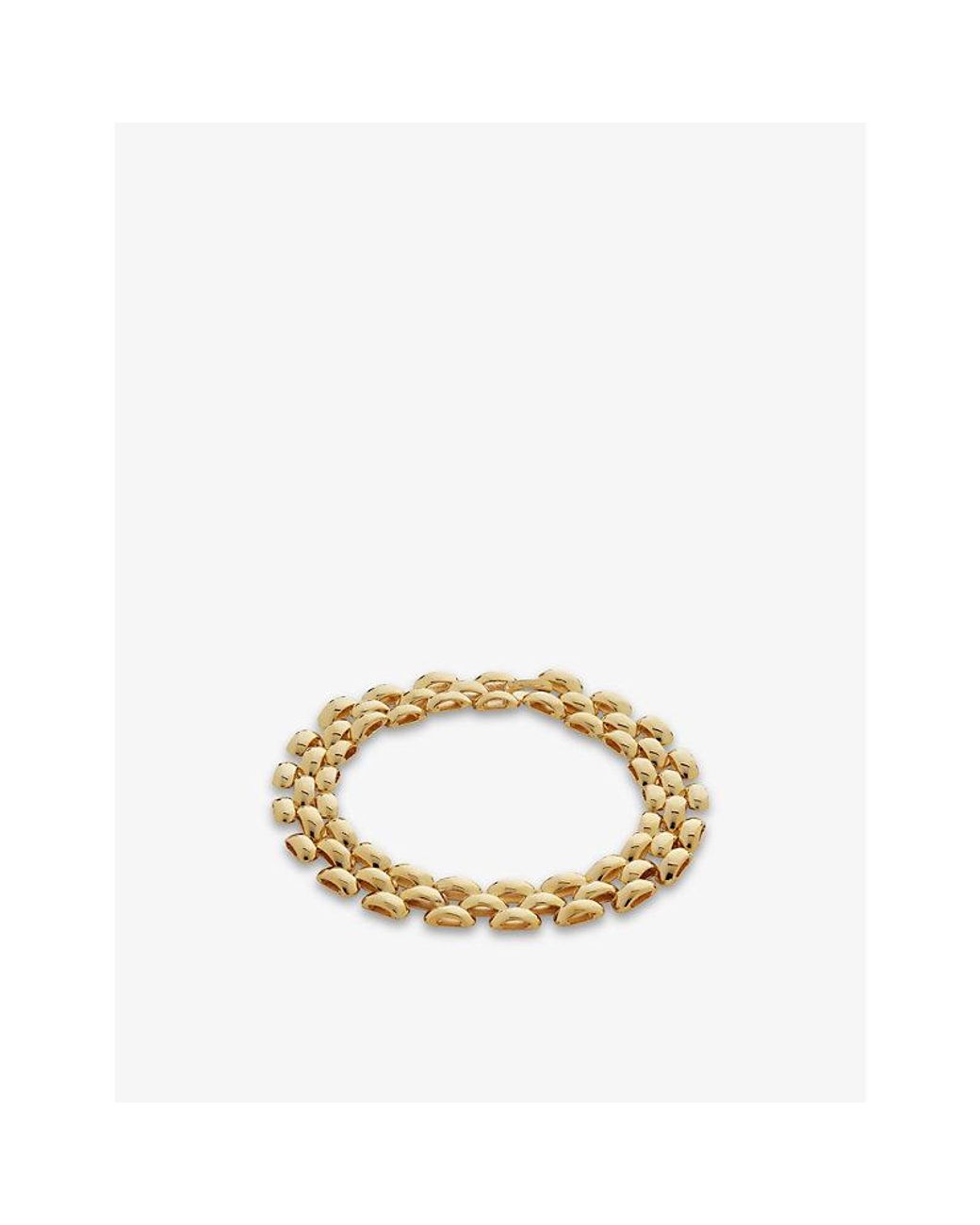 Monica Vinader Metallic Heirloom 18Ct-Plated Vermeil Sterling Bracelet