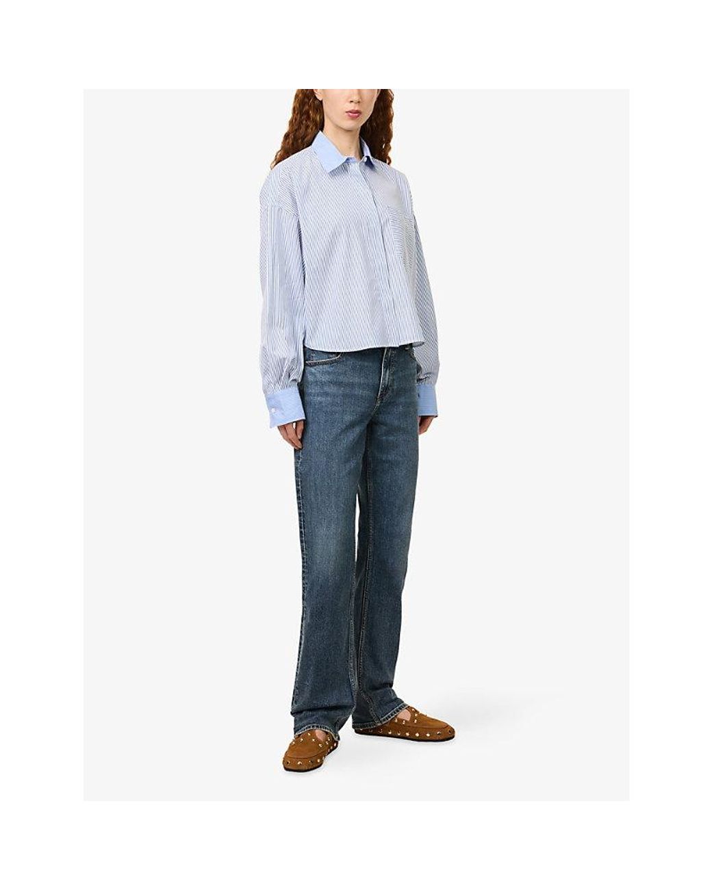 Rag & Bone Blue Sutton Slim-Leg Denim Jeans