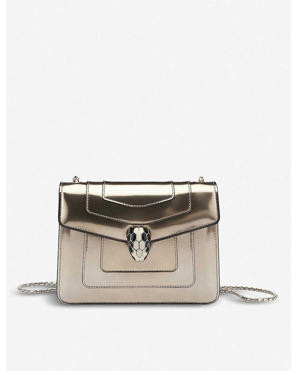 Bvlgari serpenti forever discount leather shoulder bag