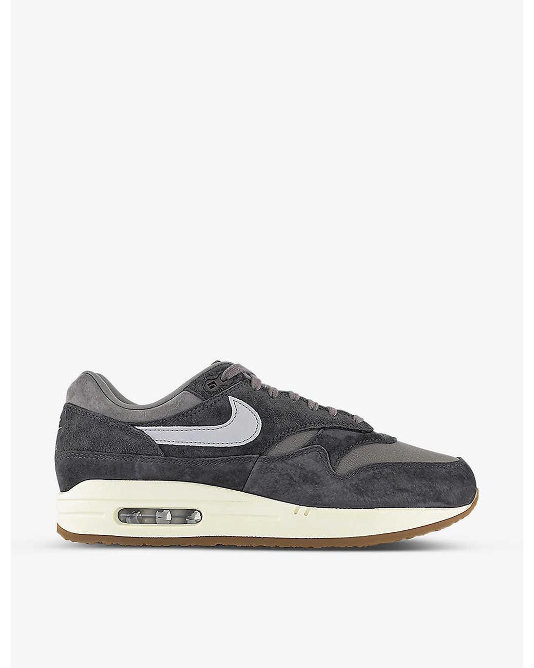 Nike Air Max 1 Panelled Suede Low-top Trainers in Blue for Men | Lyst