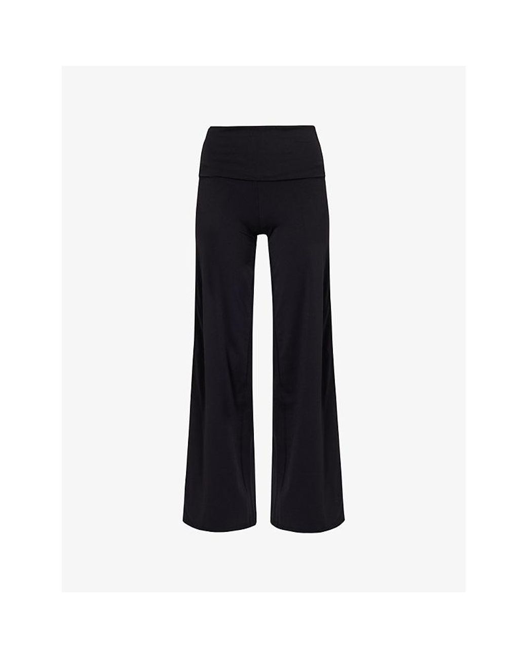 WE Are Tala Black Dayflex Wide-Leg Stretch-Woven Trousers