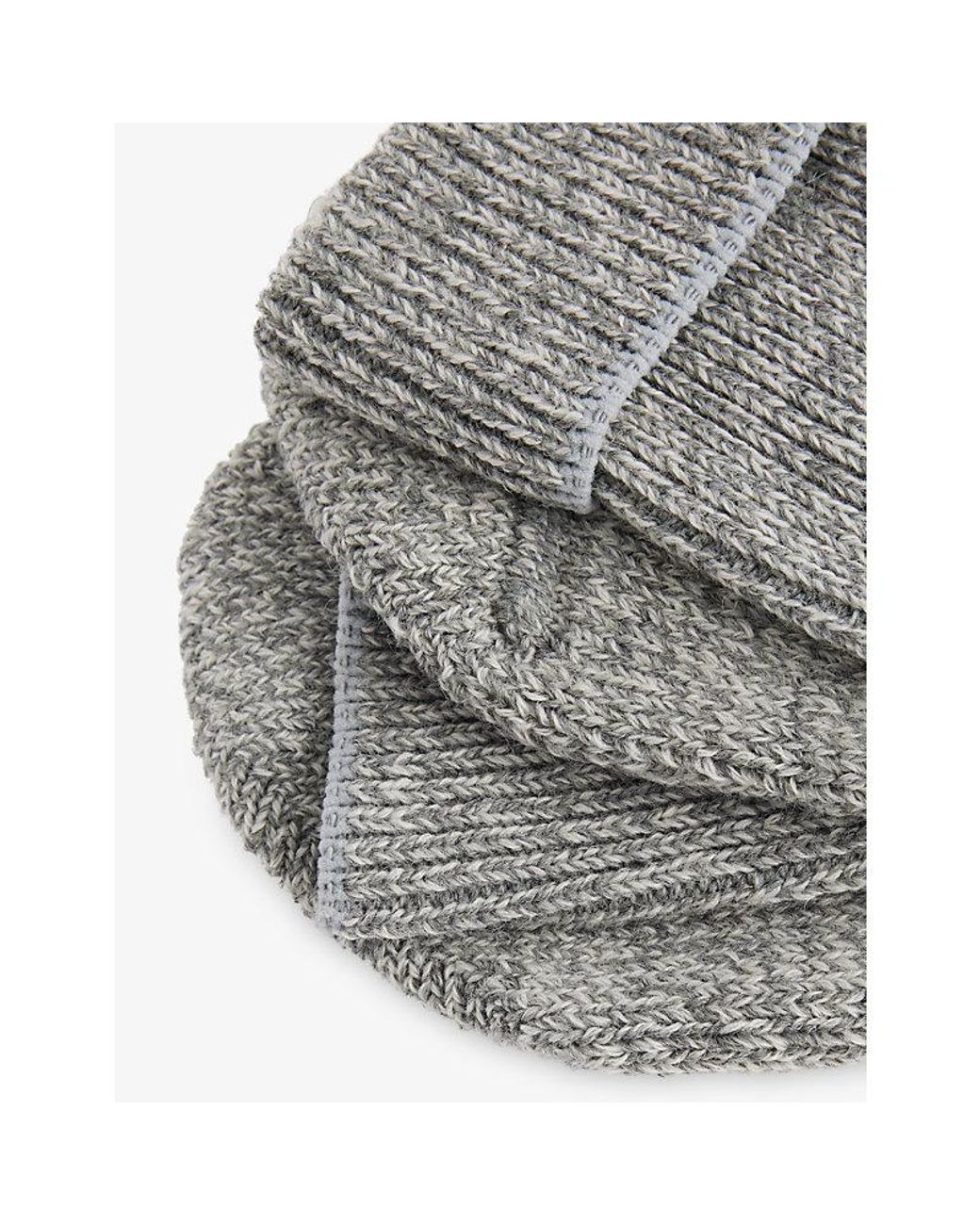Falke Gray Walkie Ergo Stretch Wool-Blend Socks for men
