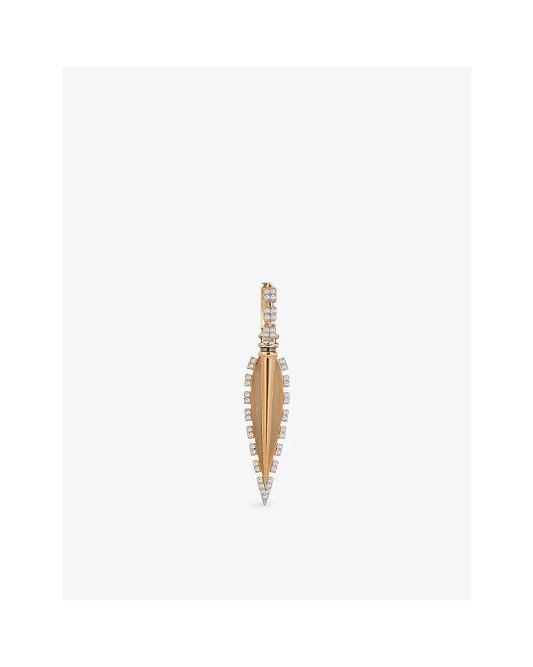 Kismet by Milka White Victoria 0.25Ct Diamond Drop Huggie