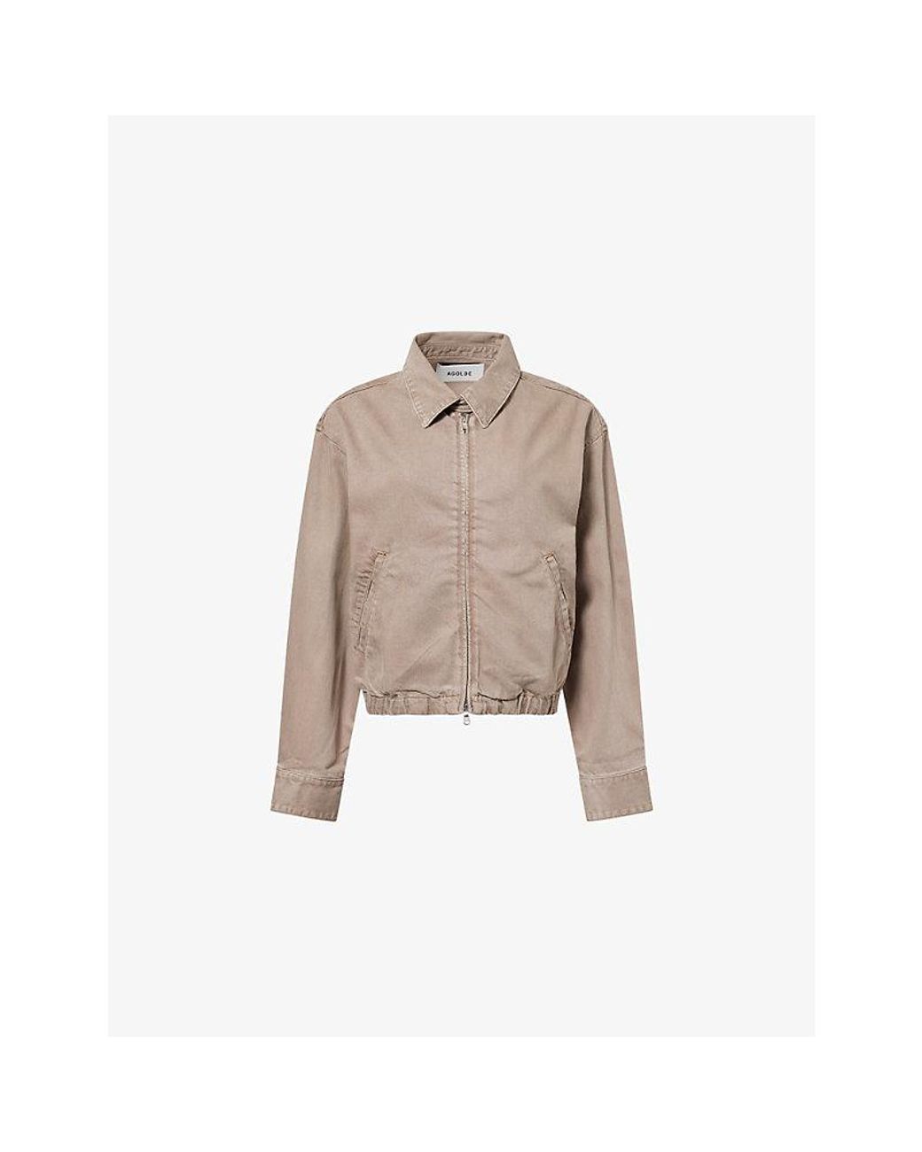 Agolde Natural Nile Collared Denim Jacket
