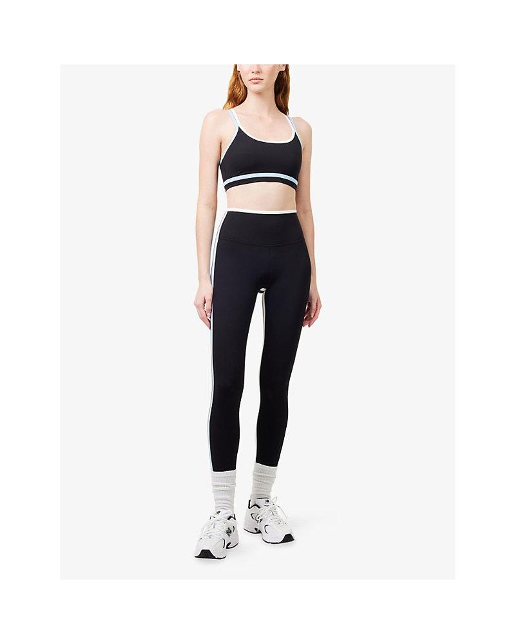 Splits59 Blue Eva Double-Strap Sports Bra