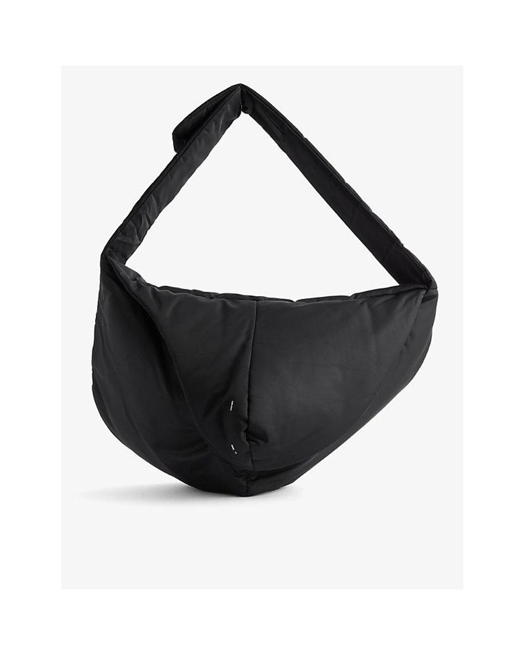 HELIOT EMIL Amorphous Curved Woven Cross-body Bag in Black 
