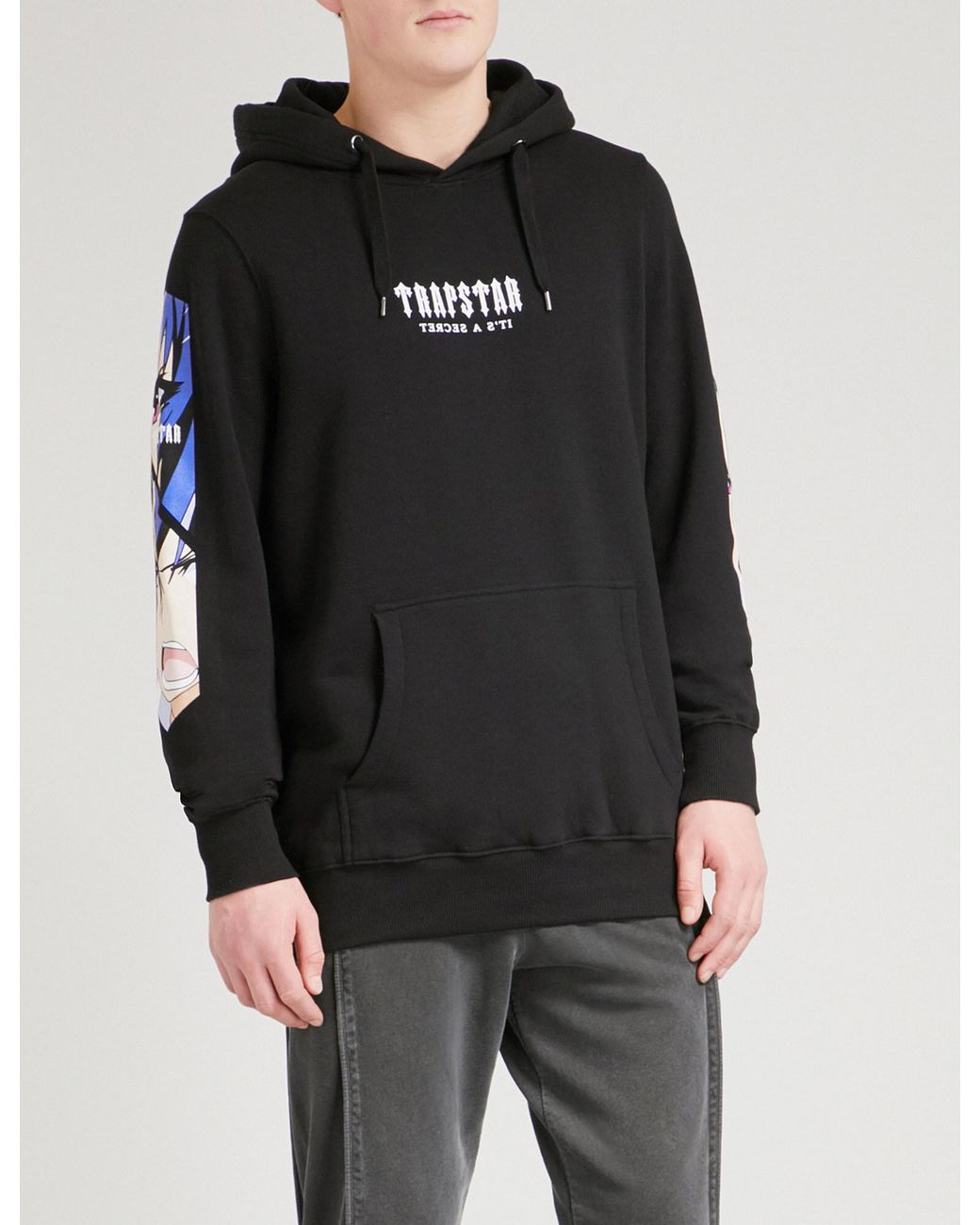 Trapstar Manga Cottonjersey Hoody in Black for Men Lyst UK