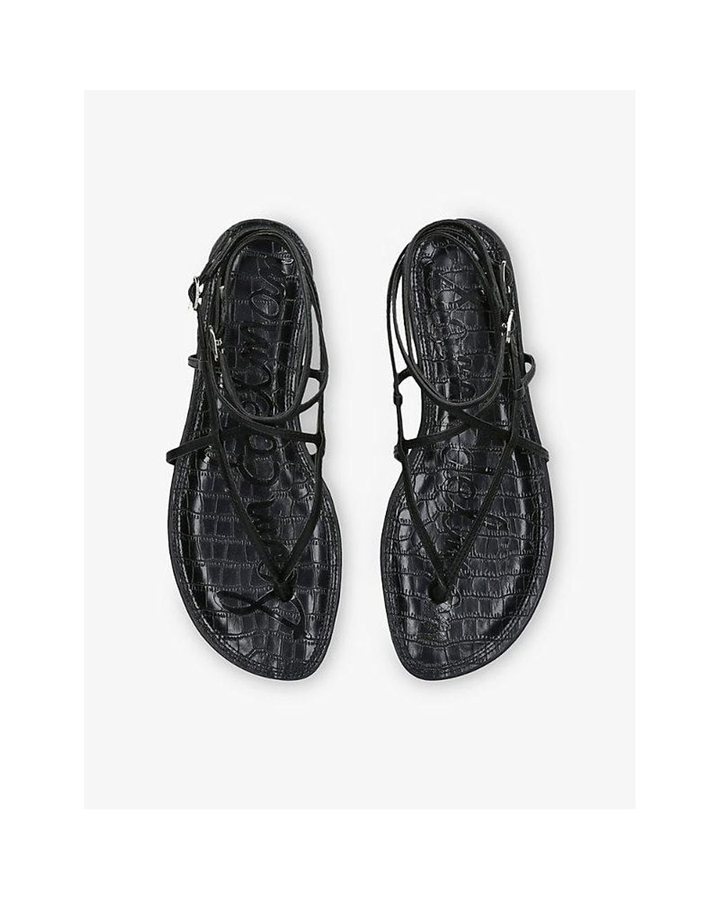 Sam Edelman Black Clarra Leather Sandals