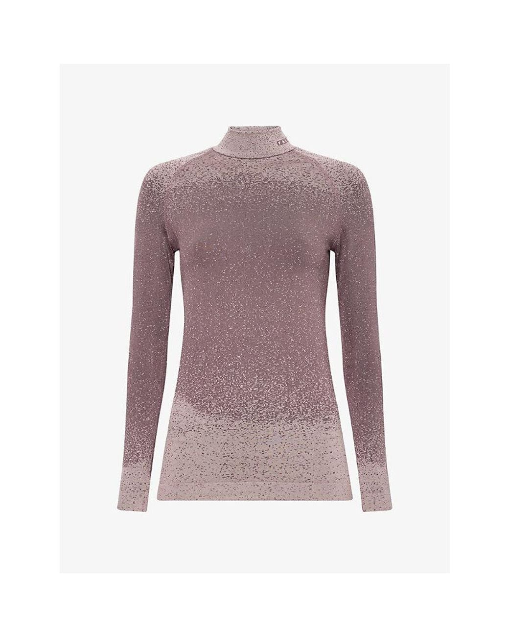 Falke Purple Maximum Warm Thermal Long-Sleeve Top