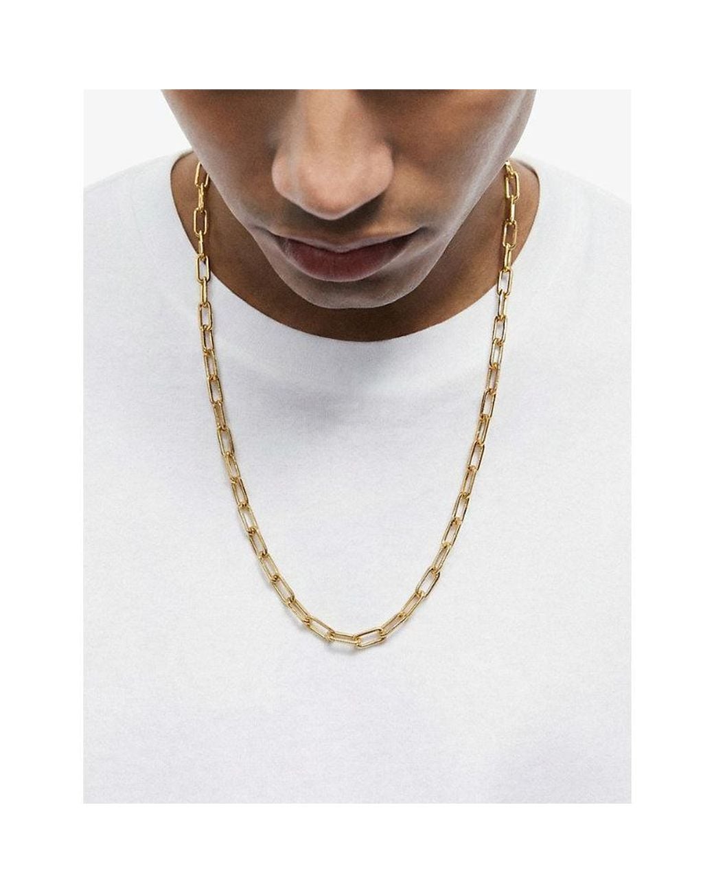 Monica Vinader Metallic Alta Mini 18Ct Vermeil Chain Necklace