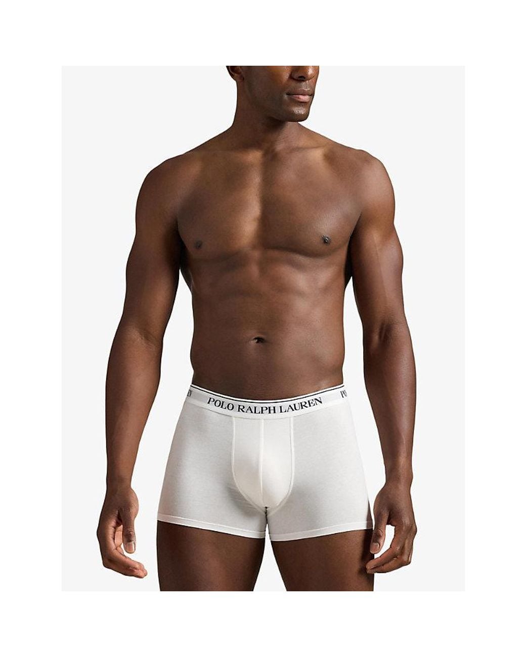 Polo Ralph Lauren Blue Signature-Logo Set Of Three Classic Stretch-Cotton Boxers for men