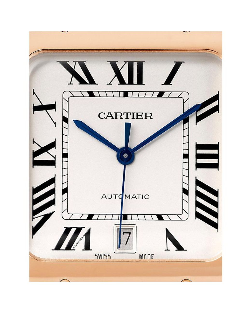 Cartier Metallic Crwgsa0074 Santos De 18Ct Rose- Large Automatic Watch