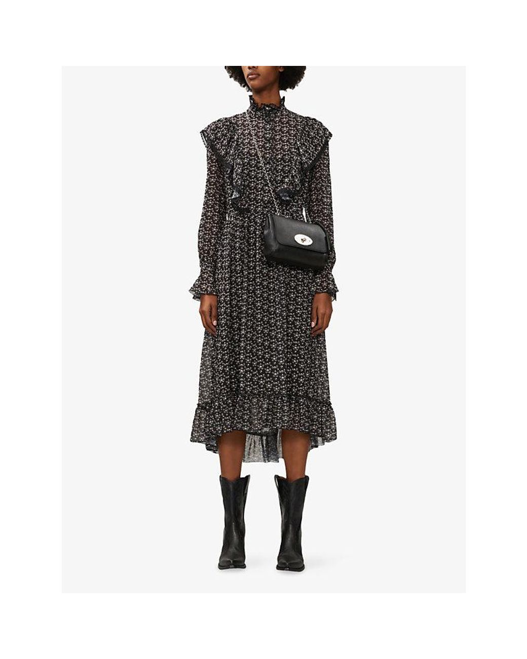 Mulberry Black Lily Leather Shoulder Bag