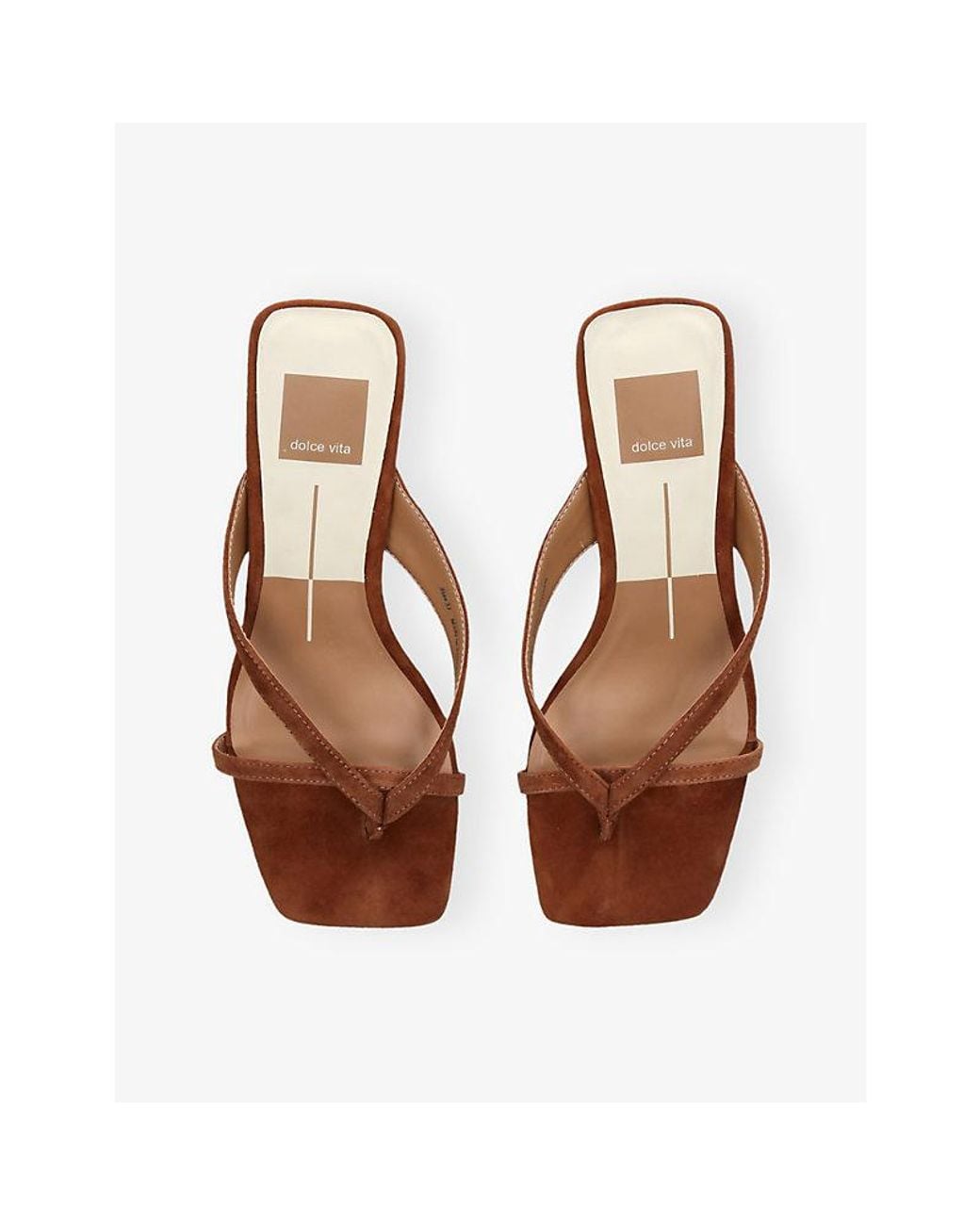Dolce Vita Brown Brevel Suede Heeled Sandals