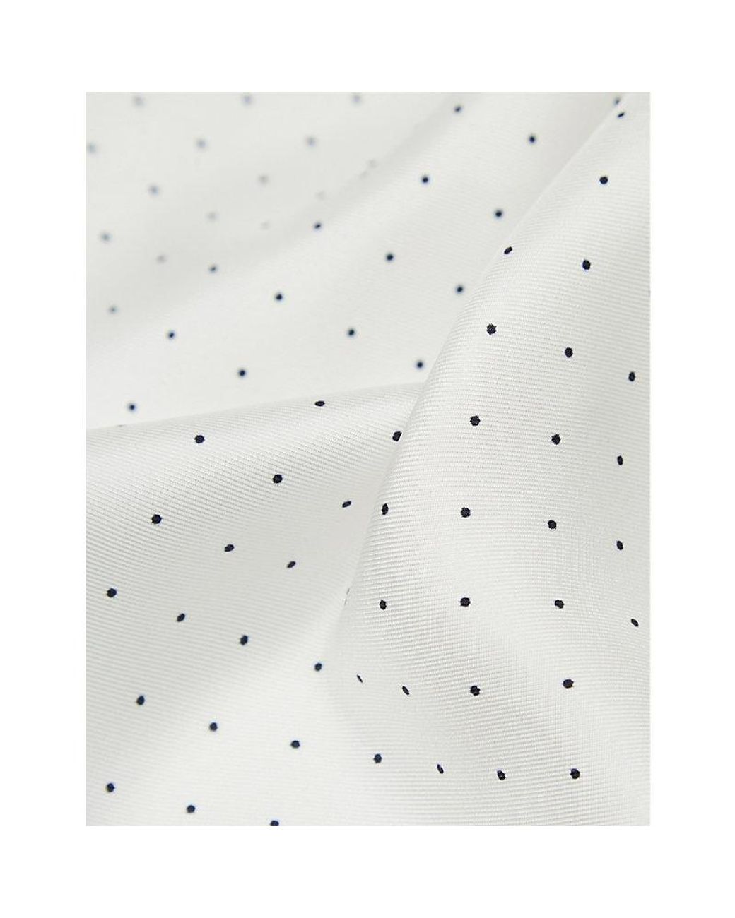 Reiss Gray Liam Polka-Dot Logo-Print Silk Pocket Square for men